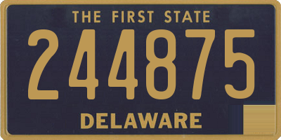 DE license plate 244875