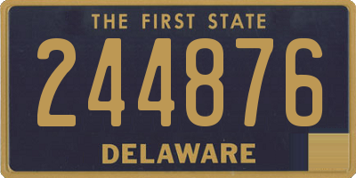 DE license plate 244876