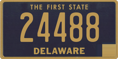 DE license plate 24488