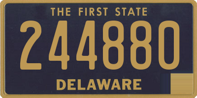 DE license plate 244880