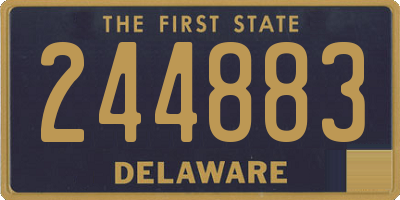 DE license plate 244883