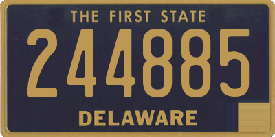 DE license plate 244885