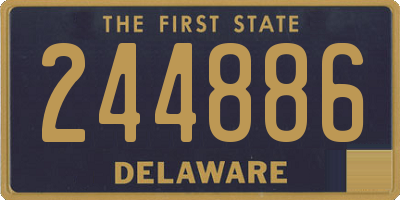 DE license plate 244886