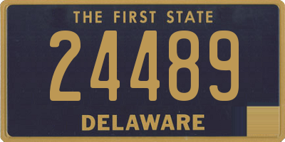 DE license plate 24489