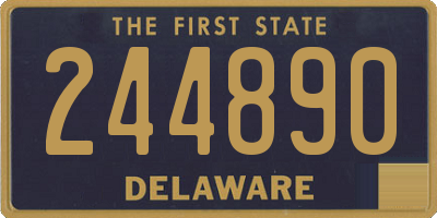 DE license plate 244890