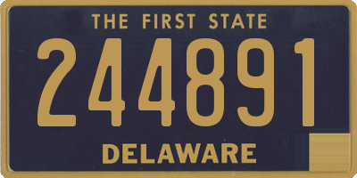DE license plate 244891