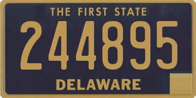 DE license plate 244895