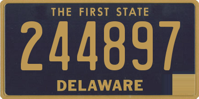 DE license plate 244897