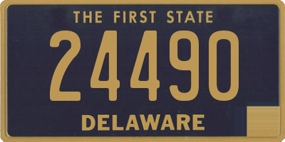 DE license plate 24490