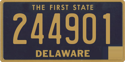 DE license plate 244901