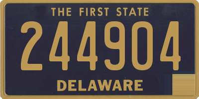 DE license plate 244904