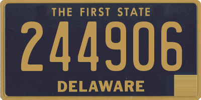 DE license plate 244906