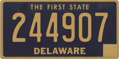 DE license plate 244907
