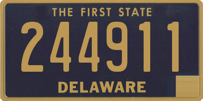 DE license plate 244911