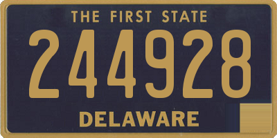 DE license plate 244928