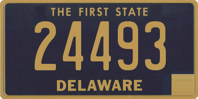 DE license plate 24493