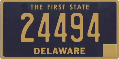 DE license plate 24494