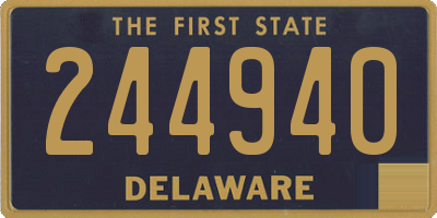 DE license plate 244940