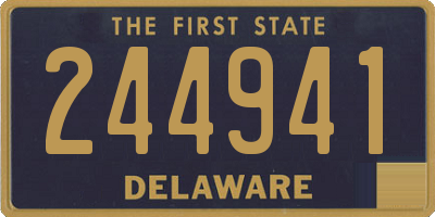 DE license plate 244941