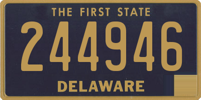 DE license plate 244946