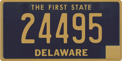 DE license plate 24495