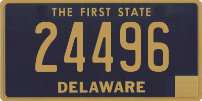 DE license plate 24496