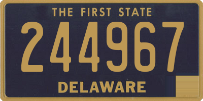 DE license plate 244967