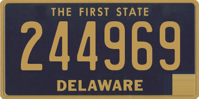 DE license plate 244969