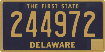 DE license plate 244972