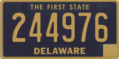 DE license plate 244976