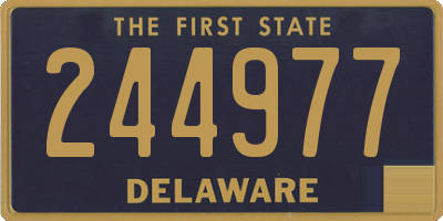 DE license plate 244977