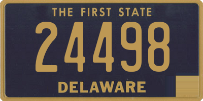 DE license plate 24498