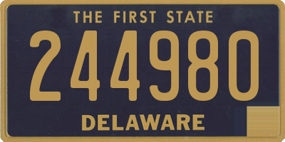 DE license plate 244980