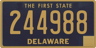 DE license plate 244988