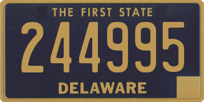 DE license plate 244995