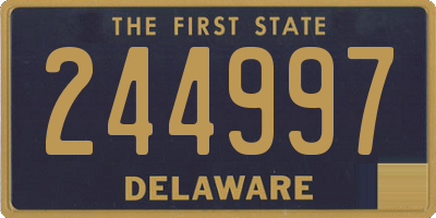 DE license plate 244997