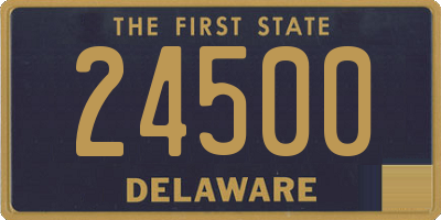 DE license plate 24500