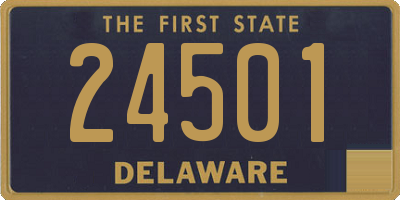 DE license plate 24501