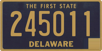 DE license plate 245011