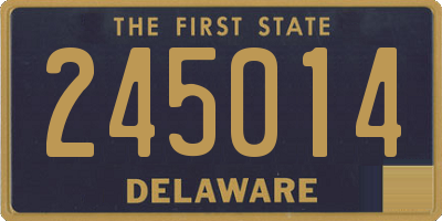 DE license plate 245014