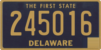 DE license plate 245016