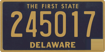 DE license plate 245017