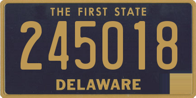 DE license plate 245018