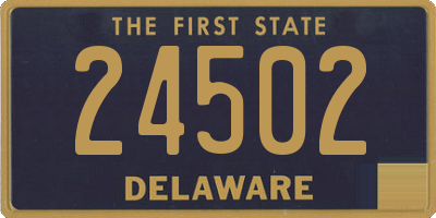 DE license plate 24502