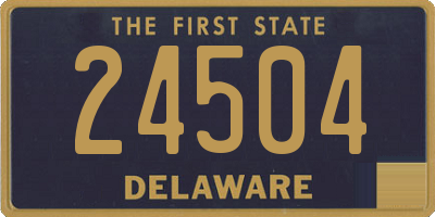 DE license plate 24504