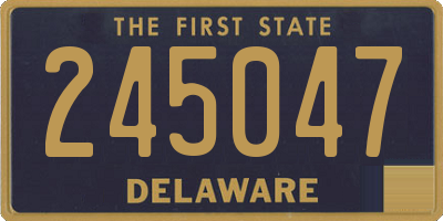 DE license plate 245047
