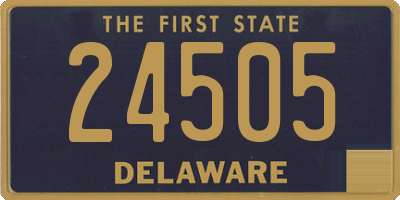 DE license plate 24505