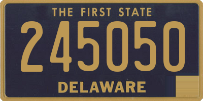 DE license plate 245050