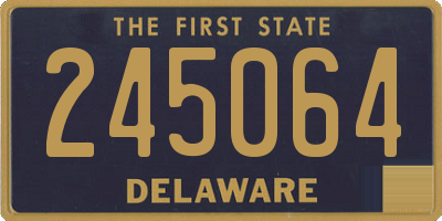DE license plate 245064