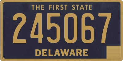 DE license plate 245067